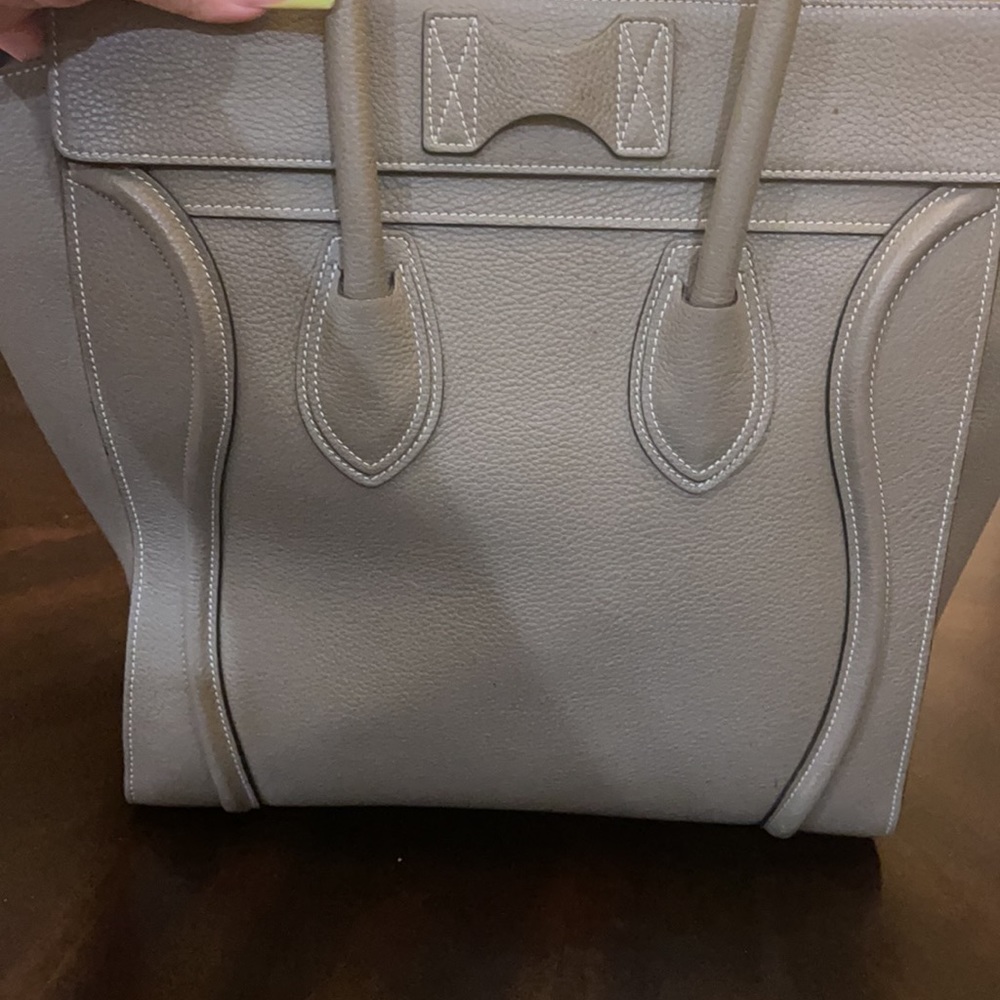 Celine MICRO LUGGAGE HANDBAG IN DRUMMED CALFSKIN - Picture 8 of 13
